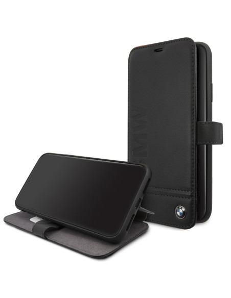 BMW funda SIGNATURE IPhone 12 MINI piel NEGRO