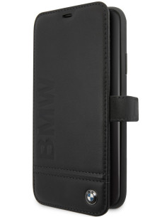 BMW funda SIGNATURE IPhone 12 PRO MAX piel NEGRO