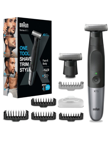 BRAUN AFEITADORA XT5110 CON BATERIA 5 ACCESORIOS/ 1 RECAMBIO