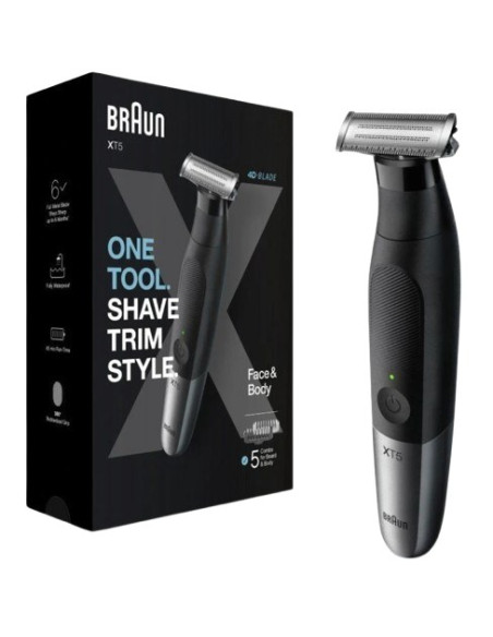 BRAUN AFEITADORA XT5110 CON BATERIA 5 ACCESORIOS/ 1 RECAMBIO