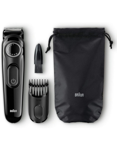 BRAUN CORTABARBAS BT3000 CON BATERIA 2 ACCESORIOS
