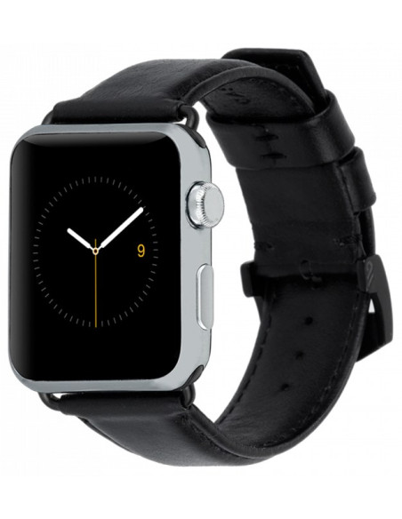 CASE-MATE CORREA PIEL APPLE WATCH 42/44/45mm NEGRO