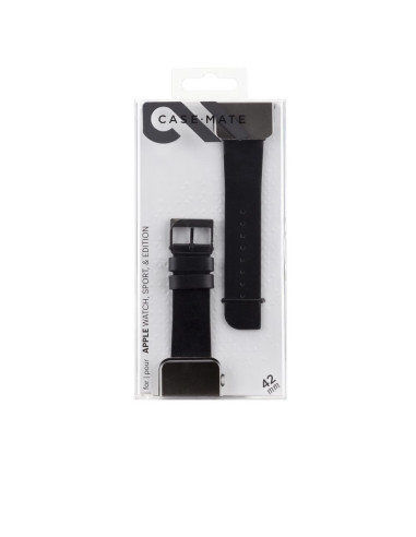 CASE-MATE CORREA PIEL APPLE WATCH 42/44/45mm NEGRO