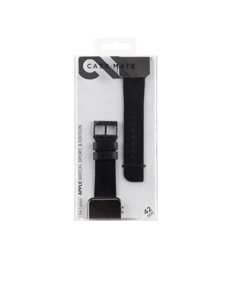 CASE-MATE CORREA PIEL APPLE WATCH 42/44/45mm NEGRO