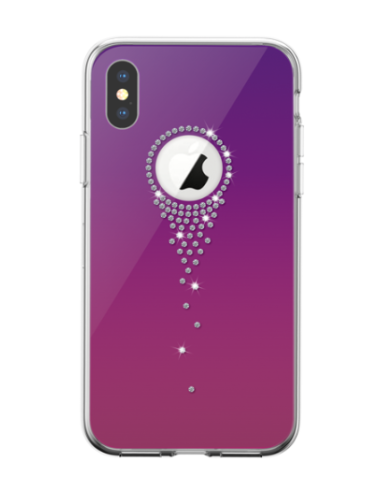 DEVIA CARCASA ANGEL TEARS SWAROVSKI IPHONE X/XS LILA