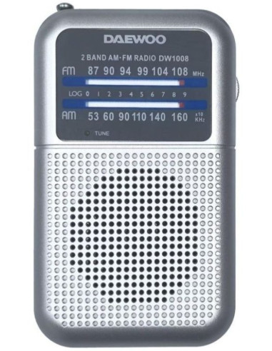 DAEWOO RADIO PORTATIL DW1008 PLATA
