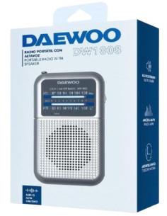 DAEWOO RADIO PORTATIL DW1008 PLATA 2