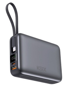 KSIX BATERIA AUXILIAR 20000mAh / PD 22,5W / USBc + LIGHTNING