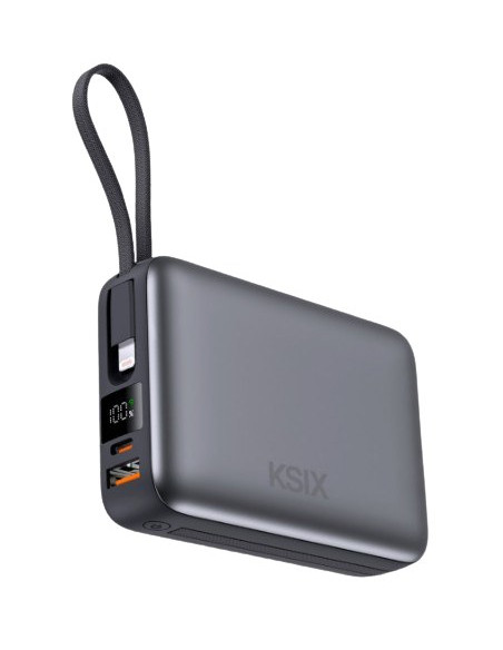 KSIX BATERIA AUXILIAR 20000mAh / PD 22,5W / USBc + LIGHTNING