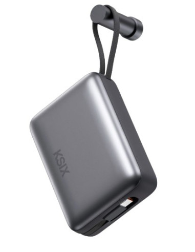 KSIX BATERIA AUXILIAR 20000mAh / PD 22,5W / USBc + LIGHTNING
