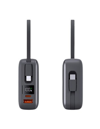 KSIX BATERIA AUXILIAR 20000mAh / PD 22,5W / USBc + LIGHTNING
