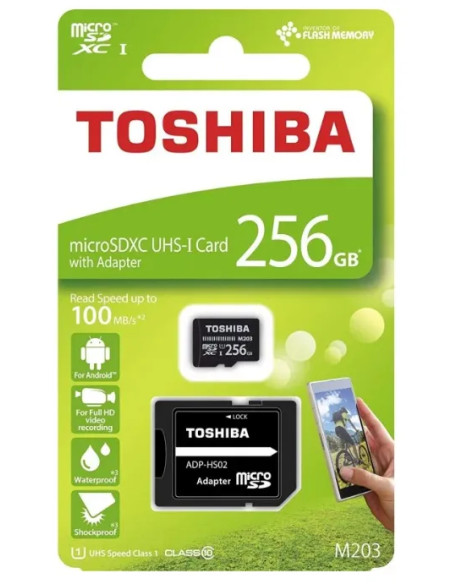 TOSHIBA TARJETA MEMORIA EXCERIA M203 MICROSDXC 256GB