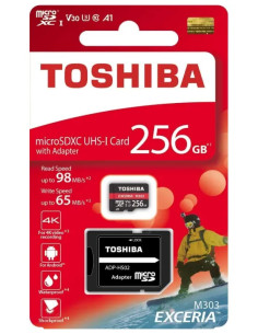 TOSHIBA TARJETA MEMORIA EXCERIA M303 MICROSDXC 256GB 4K