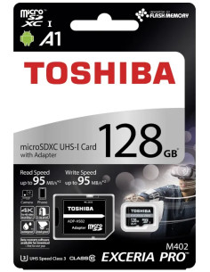 TOSHIBA TARJETA MEMORIA EXCERIA PRO M402 MICROSDXC 128GB 4K