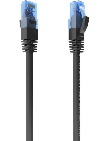AISENS CABLE RED RJ45 A135-0843 CAT.6/ 1m/ NEGRO