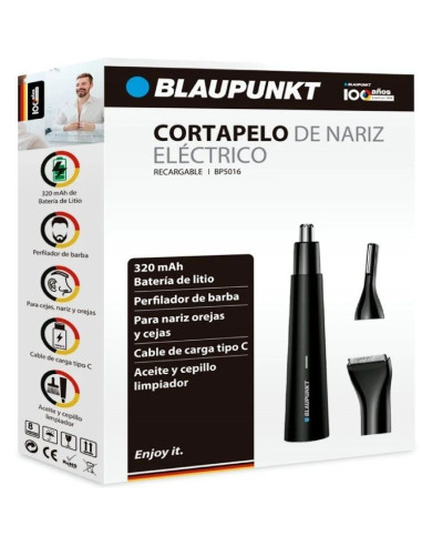 BLAUPUNKT PERFILADOR DE NARIZ/CEJAS/OREJAS RECARGABLE / 3 ACCESORIOS
