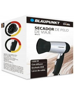 BLAUPUNKT SECADOR DE PELO/DIFUSOR 1200W NEGRO/PLATA 2
