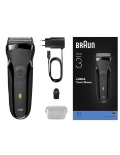 BRAUN AFEITADORA 300S CON BATERIA / RESISTENTE AL AGUA