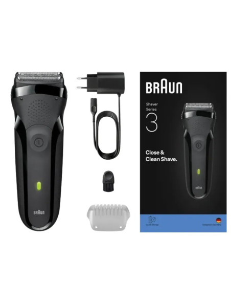 BRAUN AFEITADORA 300S CON BATERIA / RESISTENTE AL AGUA