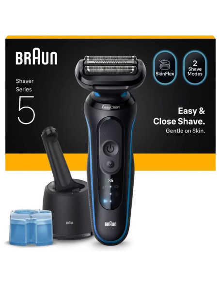 BRAUN AFEITADORA 52-B7000CC + BASE SMART CARE/ RESISTENTE AL AGUA