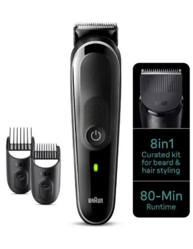 BRAUN RECORTADORA MGK3440 CON BATERIA 8 ACCESORIOS