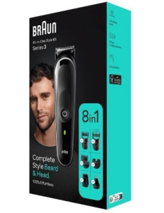BRAUN RECORTADORA MGK3440 CON BATERIA 8 ACCESORIOS 2
