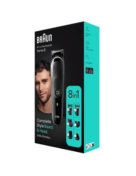 BRAUN RECORTADORA MGK3440 CON BATERIA 8 ACCESORIOS