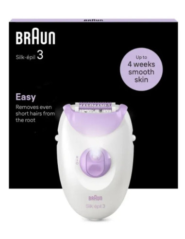 BRAUN SILK EPIL 3 DEPILADORA  / RODILLO MASAJE / SMARTLIGHT