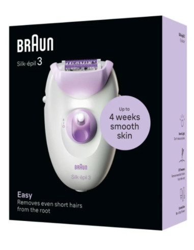 BRAUN SILK EPIL 3 DEPILADORA  / RODILLO MASAJE / SMARTLIGHT