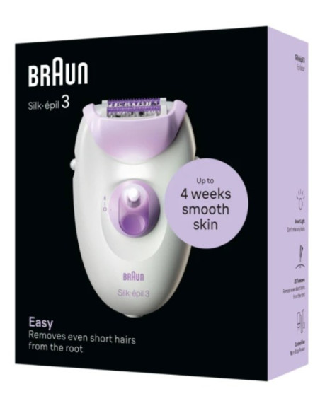 BRAUN SILK EPIL 3 DEPILADORA  / RODILLO MASAJE / SMARTLIGHT