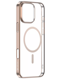 DEVIA CARCASA GLIMMER MAGSAFE IPHONE 16 PRO MAX DORADO