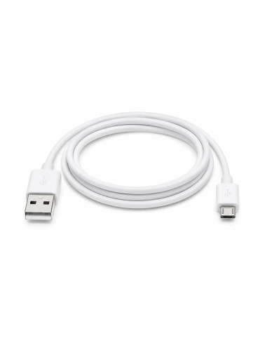 CABLE USB A - MICRO USB 30cm BLANCO (SIN CAJA)