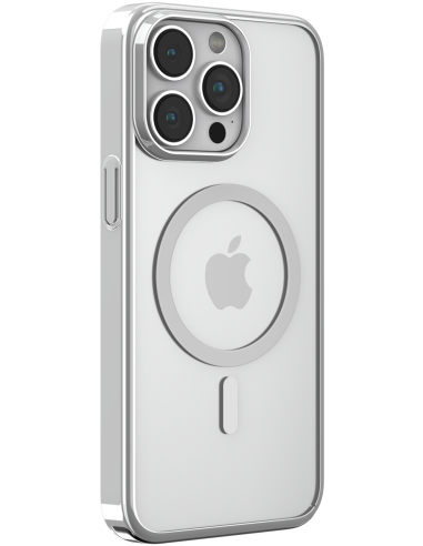 DEVIA CARCASA GLIMMER MAGSAFE IPHONE 16 PRO PLATA