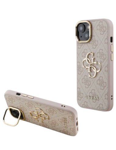 GUESS CARCASA 4G SOPORTE CAMARA IPHONE 13 ROSA