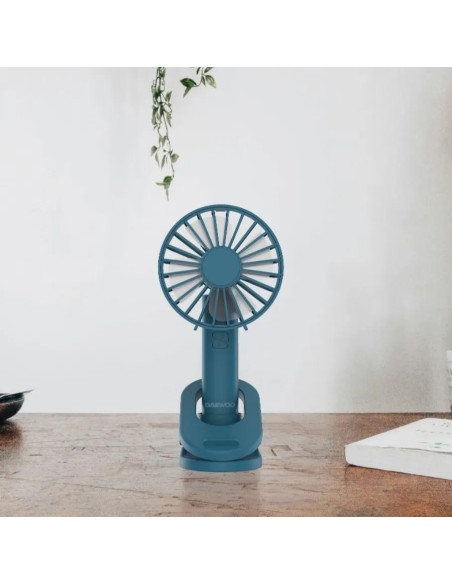 DAEWOO VENTILADOR MANO / RECARGABLE / 5W AZUL
