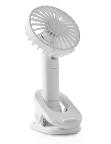 DAEWOO VENTILADOR MANO / RECARGABLE / 5W BLANCO