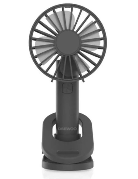 DAEWOO VENTILADOR MANO / RECARGABLE / 5W NEGRO
