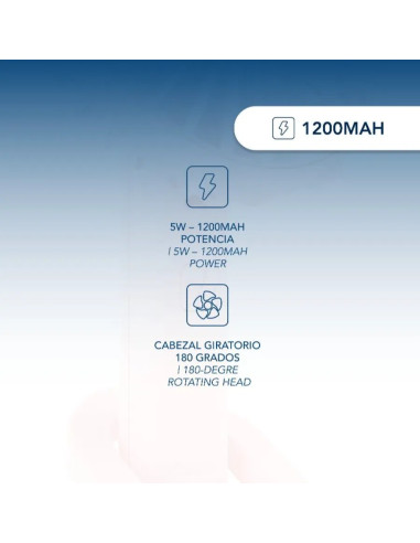 DAEWOO VENTILADOR MANO / RECARGABLE / 5W ROSA