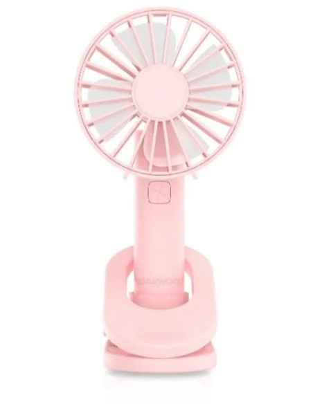 DAEWOO VENTILADOR MANO / RECARGABLE / 5W ROSA