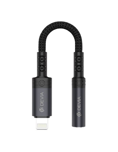 DEVIA ADAPTADOR IPURE LIGHTNING - JACK 3.5mm NEGRO