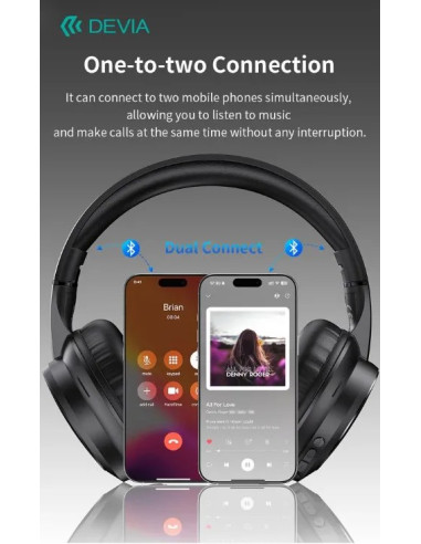 DEVIA AURICULAR BLUETOOTH LITE1 BLANCO