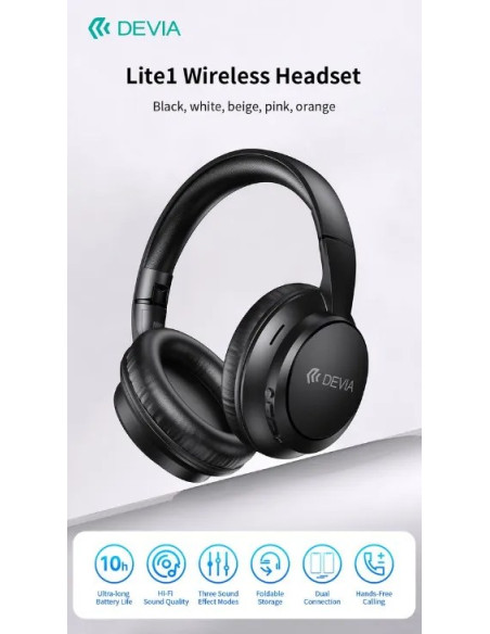 DEVIA AURICULAR BLUETOOTH LITE1 BLANCO