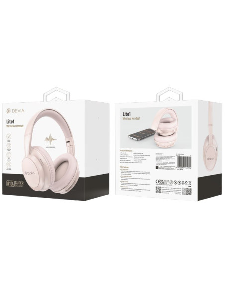 DEVIA AURICULAR BLUETOOTH LITE1 ROSA