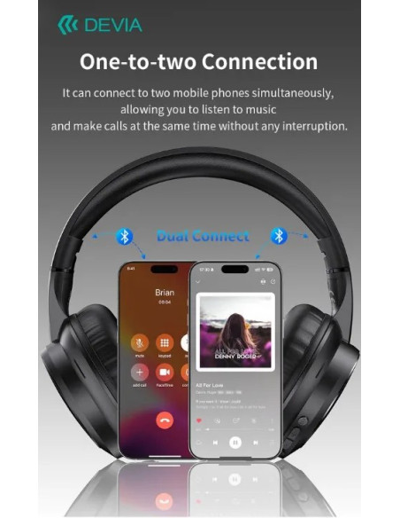 DEVIA AURICULAR BLUETOOTH LITE1 ROSA