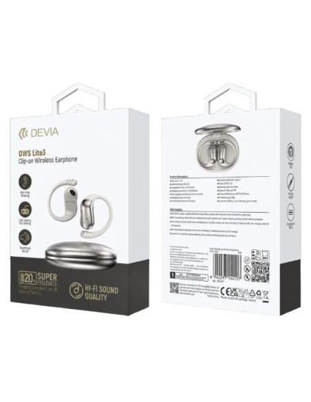 DEVIA AURICULAR BLUETOOTH OWS LITE3 DORADO