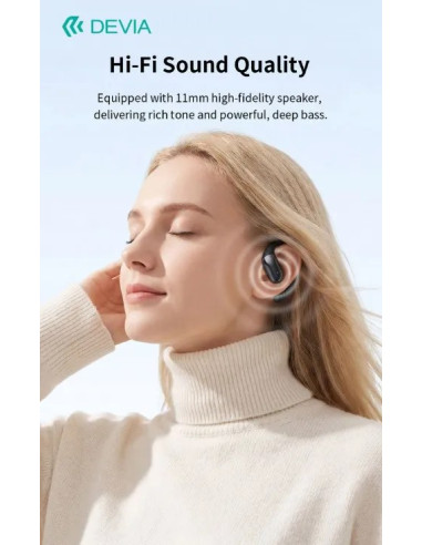 DEVIA AURICULAR BLUETOOTH OWS LITE3 DORADO