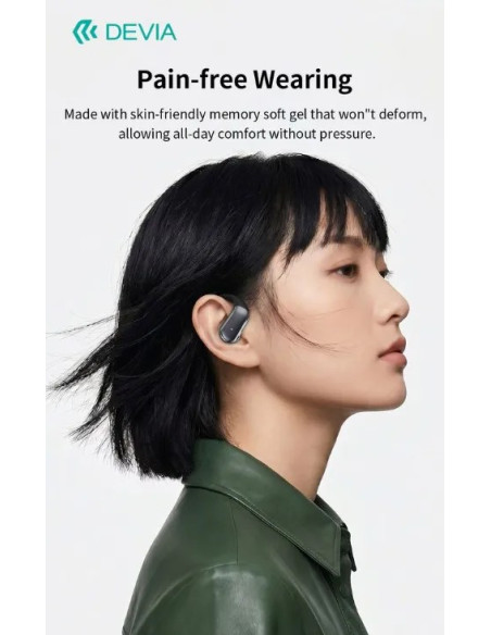 DEVIA AURICULAR BLUETOOTH OWS LITE3 DORADO