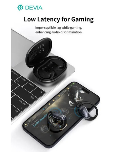 DEVIA AURICULAR BLUETOOTH OWS LITE3 DORADO