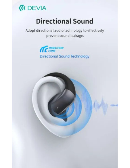 DEVIA AURICULAR BLUETOOTH OWS LITE3 DORADO