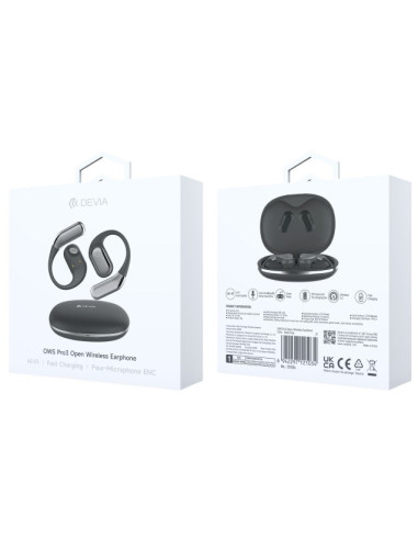 DEVIA AURICULAR BLUETOOTH OWS PRO3 ENC NEGRO
